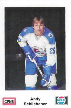 1982-83 Fredericton Express (AHL) Police #19 Andy Schliebener Front