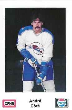 1982-83 Fredericton Express (AHL) Police #24 Andre Cote Front