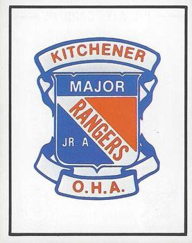 1982-83 Kitchener Rangers (OHL) Police #5 Checklist Front