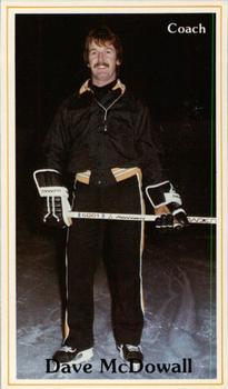 1982-83 Brandon Wheat Kings (WHL) Police #9 Dave McDowall Front