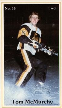 1982-83 Brandon Wheat Kings (WHL) Police #12 Tom McMurchy Front