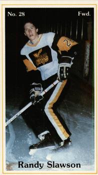 1982-83 Brandon Wheat Kings (WHL) Police #17 Randy Slawson Front
