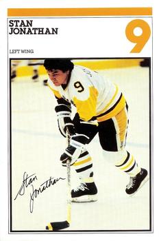 1982-83 Heinz Pittsburgh Penguins Photo-Pak Night SGA 6x9 #14 Stan Jonathan Front