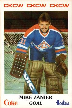 1983-84 Moncton Alpines (AHL) Police #4 Mike Zanier Front