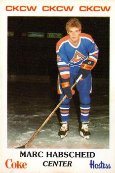 1983-84 Moncton Alpines (AHL) Police #26 Marc Habscheid Front