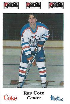 1984-85 Nova Scotia Oilers (AHL) Police #6 Ray Cote Front