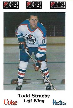1984-85 Nova Scotia Oilers (AHL) Police #10 Todd Strueby Front
