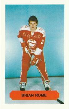 1984-85 Sault Ste. Marie Greyhounds (OHL) #NNO Brian Rome Front