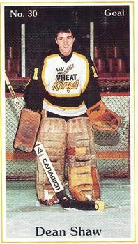 1984-85 Brandon Wheat Kings (WHL) Police #4 Dean Shaw Front