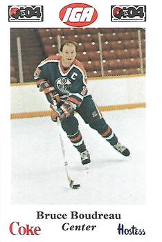 1985-86 Nova Scotia Oilers (AHL) Police #5 Bruce Boudreau Front