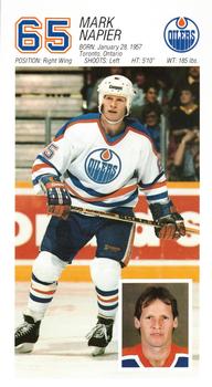 1986-87 Edmonton Oilers #NNO Mark Napier Front