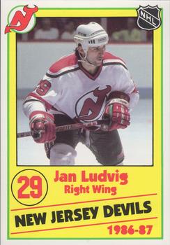 1986-87 New Jersey Devils Police #13 Jan Ludvig Front