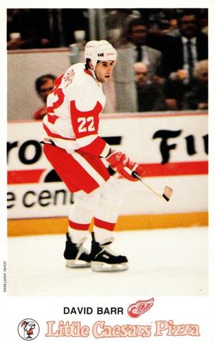 1987-88 Little Caesars Detroit Red Wings #NNO Dave Barr Front