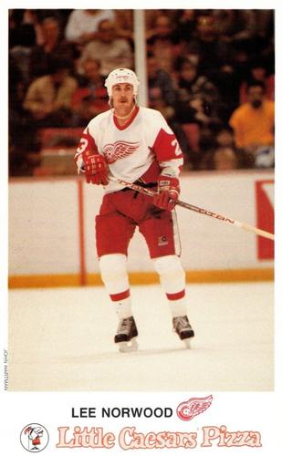 1987-88 Little Caesars Detroit Red Wings #NNO Lee Norwood Front