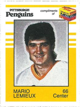 1987-88 Kodak Pittsburgh Penguins #NNO Mario Lemieux Front