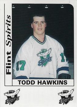 1987-88 Flint Spirits (IHL) #NNO Todd Hawkins Front