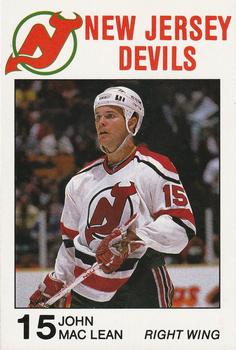 1988-89 Carretta New Jersey Devils #NNO John MacLean Front