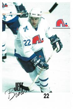 1988-89 Quebec Nordiques #NNO Jeff Brown Front
