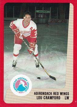 1988-89 ProCards Adirondack Red Wings (AHL) #NNO Lou Crawford Front