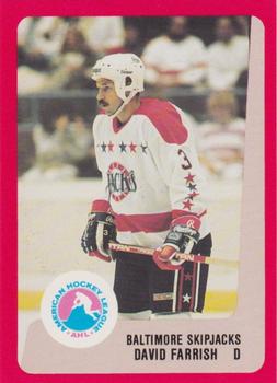 1988-89 ProCards Baltimore Skipjacks (AHL) #NNO Dave Farrish Front