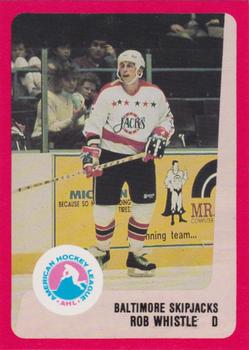 1988-89 ProCards Baltimore Skipjacks (AHL) #NNO Rob Whistle Front