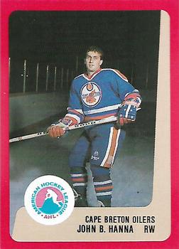 1988-89 ProCards Cape Breton Oilers (AHL) #NNO John B. Hanna Front