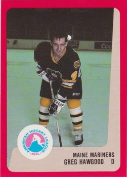 1988-89 ProCards Maine Mariners (AHL) #NNO Greg Hawgood Front
