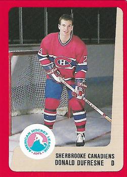1988-89 ProCards Sherbrooke Canadiens (AHL) #NNO Donald Dufresne Front