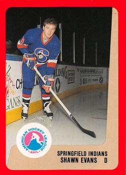 1988-89 ProCards Springfield Indians (AHL) #NNO Shawn Evans Front