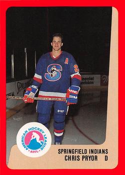 1988-89 ProCards Springfield Indians (AHL) #NNO Chris Pryor Front