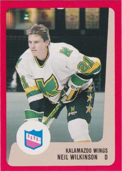1988-89 ProCards Kalamazoo Wings (IHL) #NNO Neil Wilkinson Front