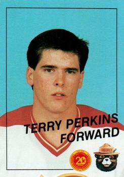 1988-89 Salt Lake Golden Eagles (IHL) Smokey #3 Terry Perkins Front