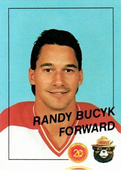 1988-89 Salt Lake Golden Eagles (IHL) Smokey #16 Randy Bucyk Front