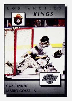 1989-90 Smokey Los Angeles Kings #18 Mario Gosselin Front