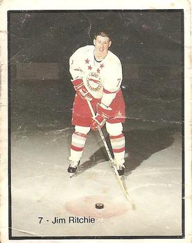 1989-90 Sault Ste. Marie Greyhounds (OHL) Police #6 Jim Ritchie Front