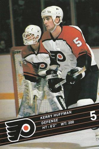 1990-91 Philadelphia Flyers Postcards #NNO Kerry Huffman Front