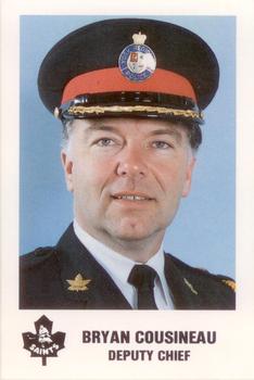 1990-91 Newmarket Saints (AHL) Police #NNO Bryan Cousineau Front