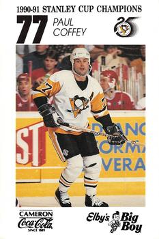 1991-92 Coke/Elby's Pittsburgh Penguins #NNO Paul Coffey Front