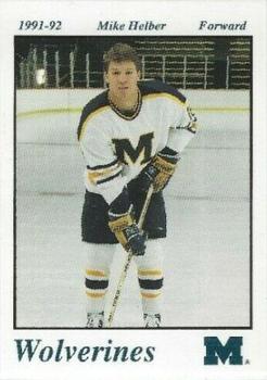 1991-92 Michigan Wolverines (NCAA) #NNO Mike Helber Front