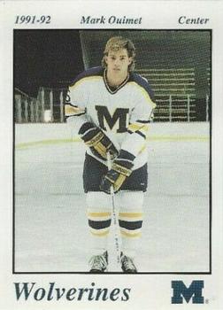1991-92 Michigan Wolverines (NCAA) #NNO David Oliver Front
