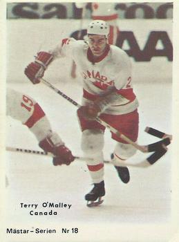 1970-71 Cumulus Mastar-Serien (Swedish) #18 Terry O'Malley Front
