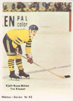1970-71 Cumulus Mastar-Serien (Swedish) #43 Kjell-Rune Milton Front