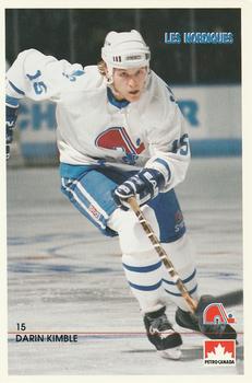 1990-91 Quebec Nordiques Postcards #NNO Darin Kimble Front