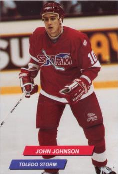 1992-93 Toledo Storm (ECHL) Series 2 #13 John Johnson Front