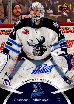2015-16 Upper Deck AHL - Autographs #5 Connor Hellebuyck Front