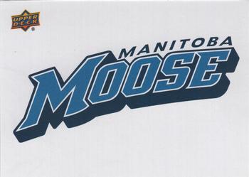 2015-16 Upper Deck AHL - Wordmark Logo Stickers #13 Manitoba Moose Front