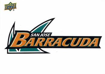 2015-16 Upper Deck AHL - Wordmark Logo Stickers #22 San Jose Barracuda Front
