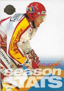 1995-96 Leaf Elit Set (Swedish) #98 Season Stats MoDo Hockey Front