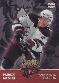 2008-09 Hershey Bears (AHL) #19 Patrick McNeill Front