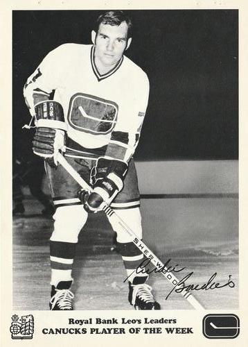 1970-71 Royal Bank Vancouver Canucks #NNO Andre Boudrias Front